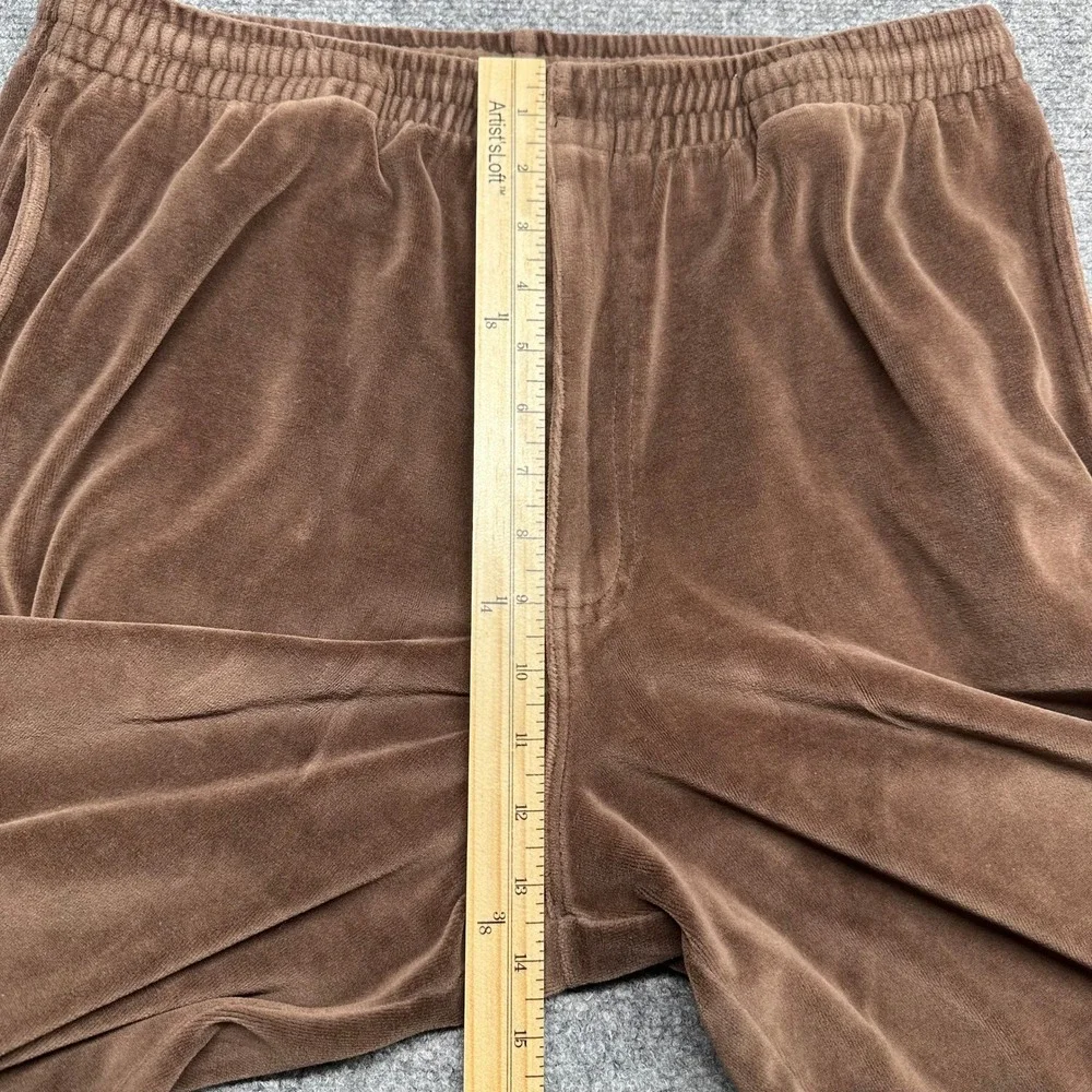 Vintage Irvine‎ Park Velour Patchwork Track Suit Set Mens Large Brown Tan Cream